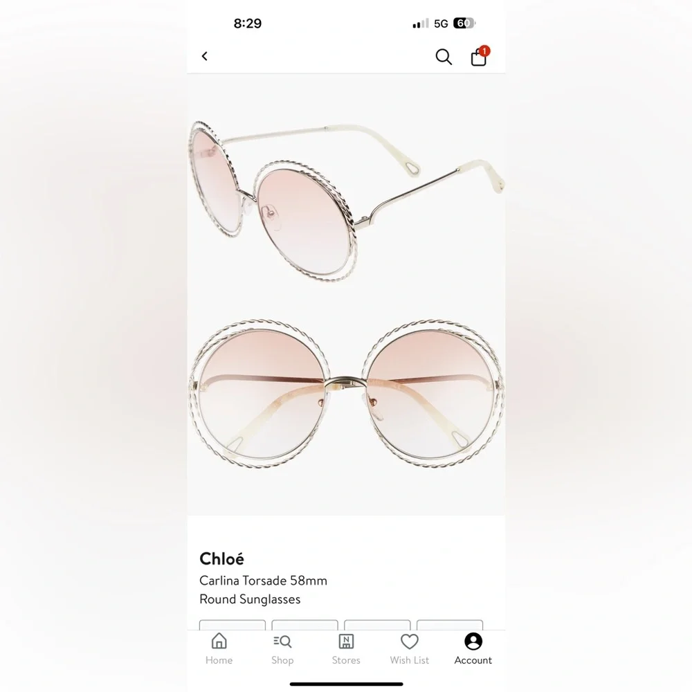 Authentic Chloe Sunglasses - Picture 6 of 8